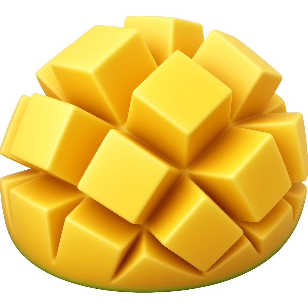 sliced mango emoji