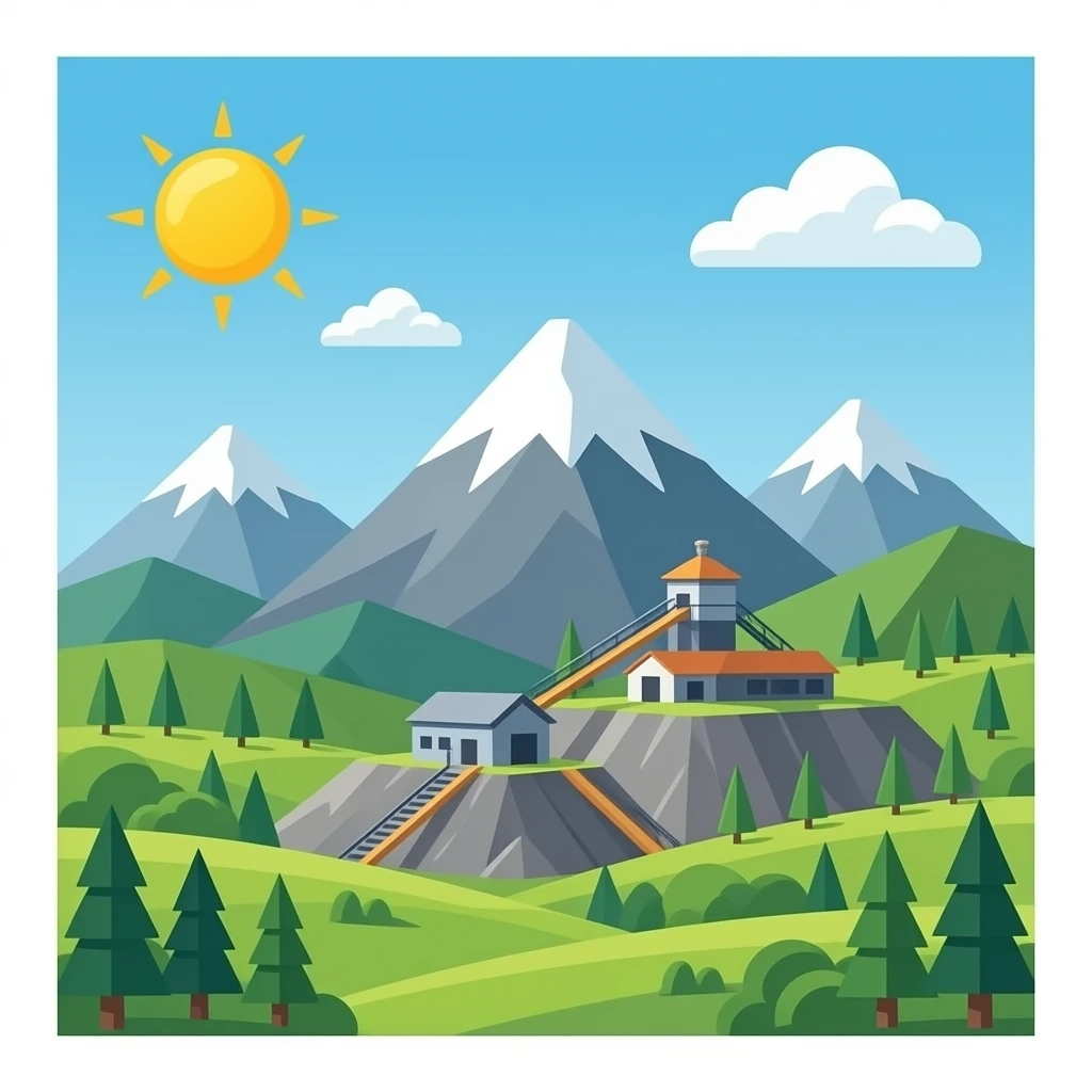 Mountain mine emoji