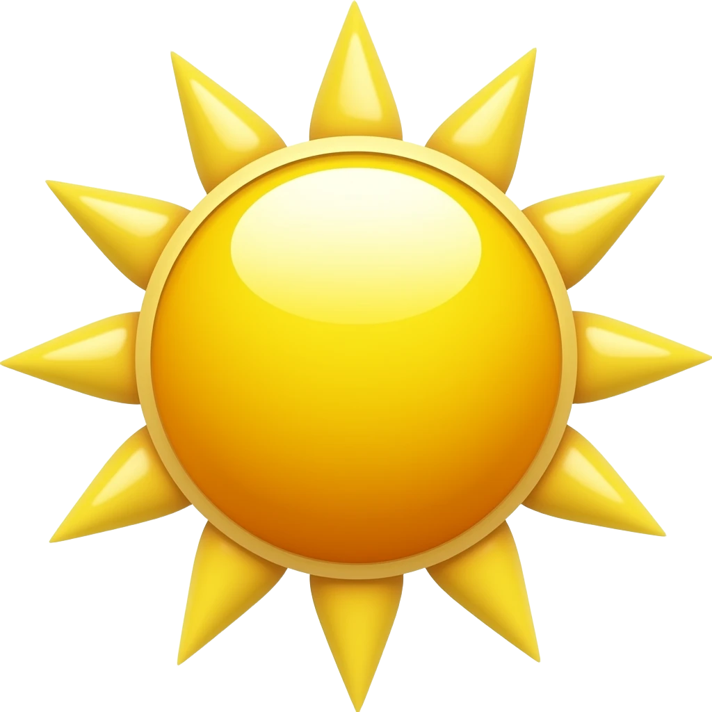 Sun emoji
