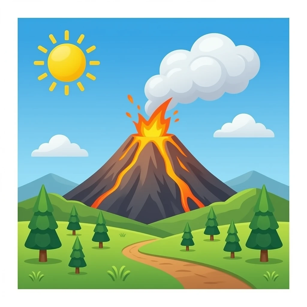 volcanic mount emoji
