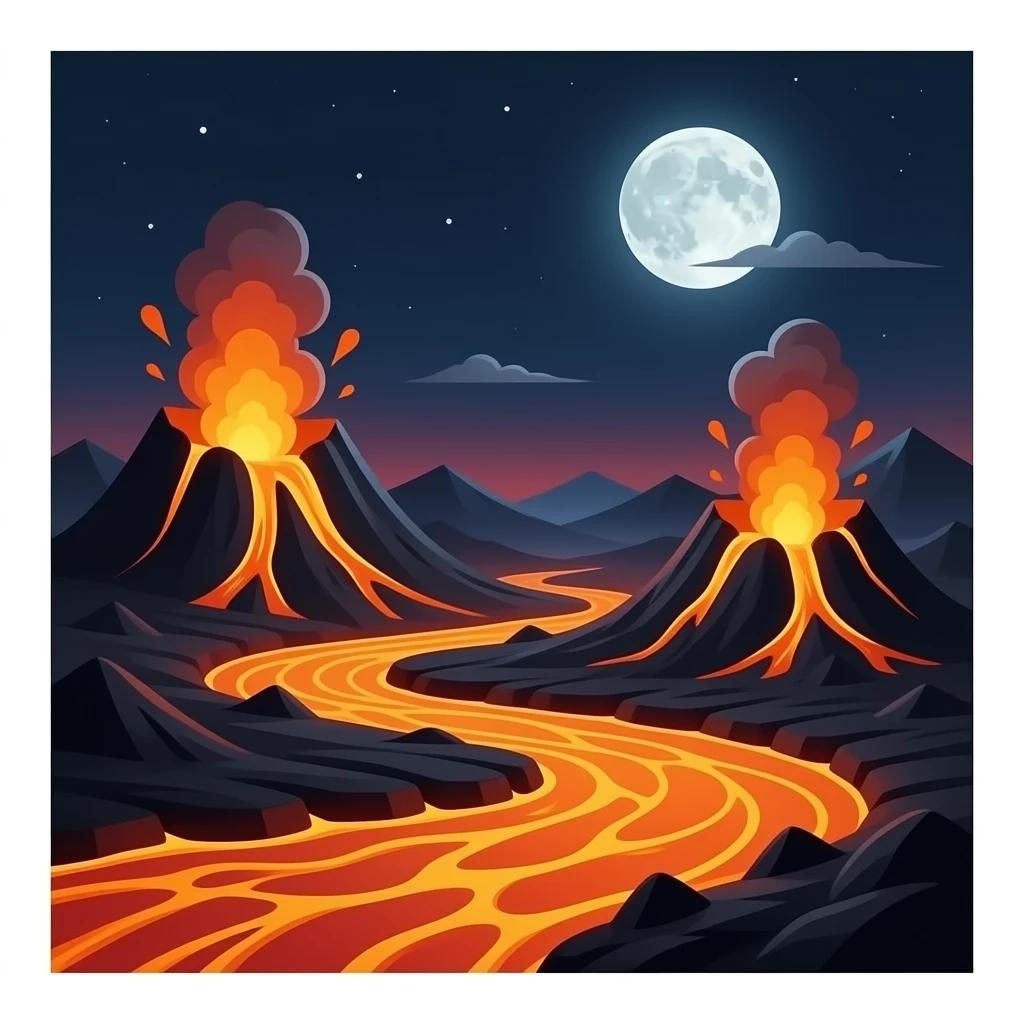 molten lava emoji