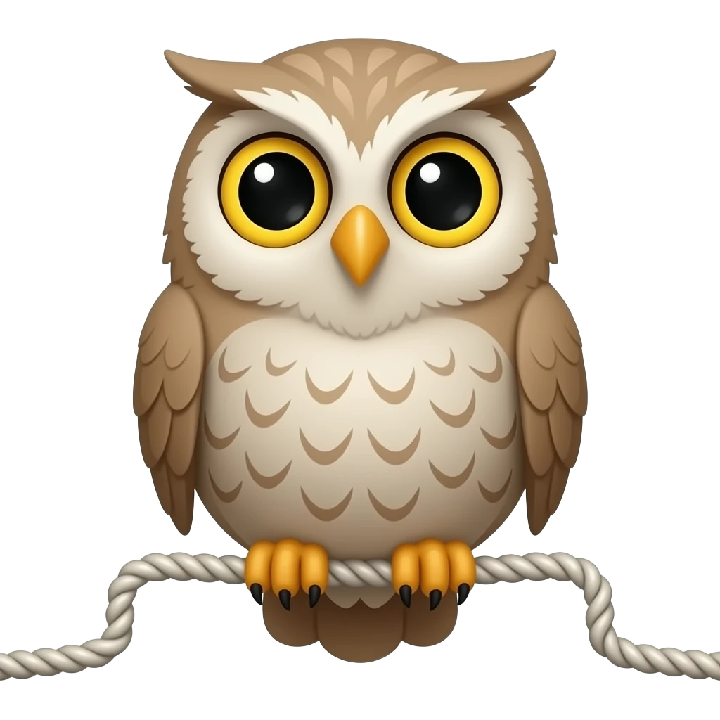 сова на скакалке emoji