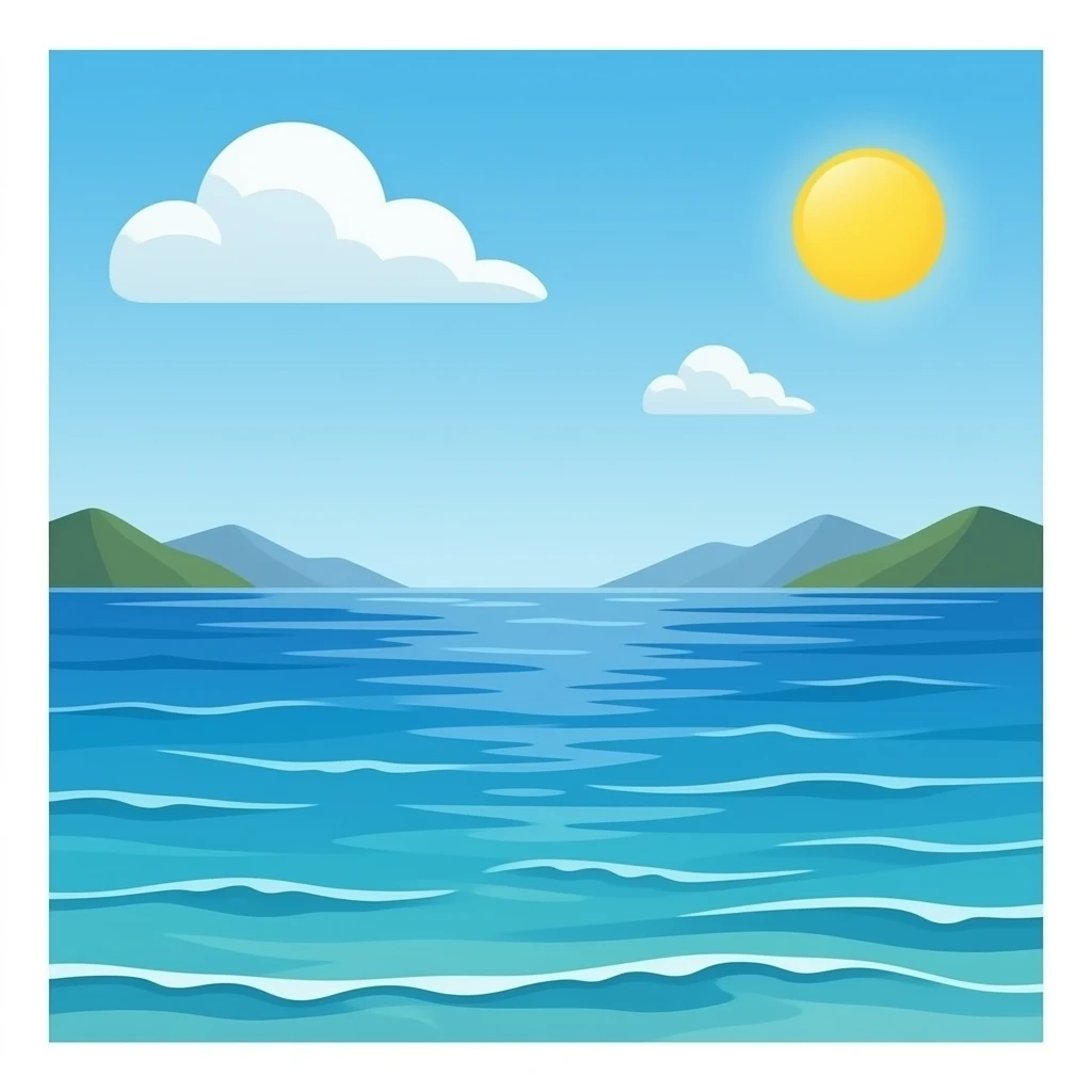 Sea blue emoji