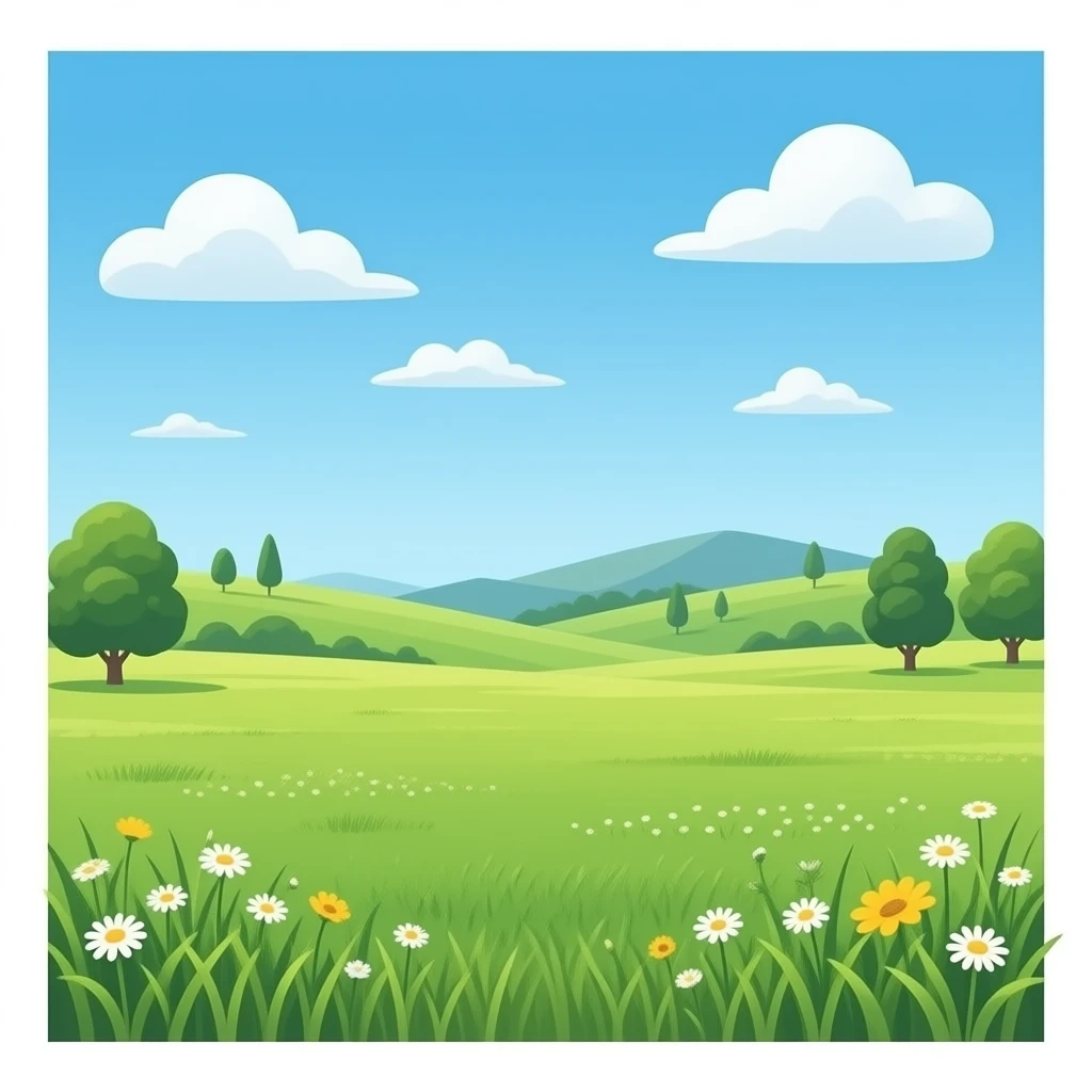 empty field, transparent sky emoji