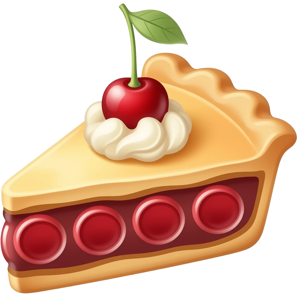 Cherry pie emoji