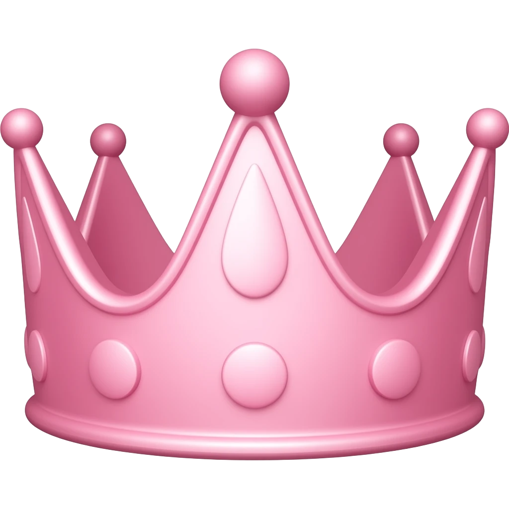 crown pink emoji