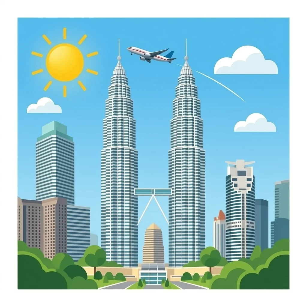Twin towers with airplane flying towards it emoji