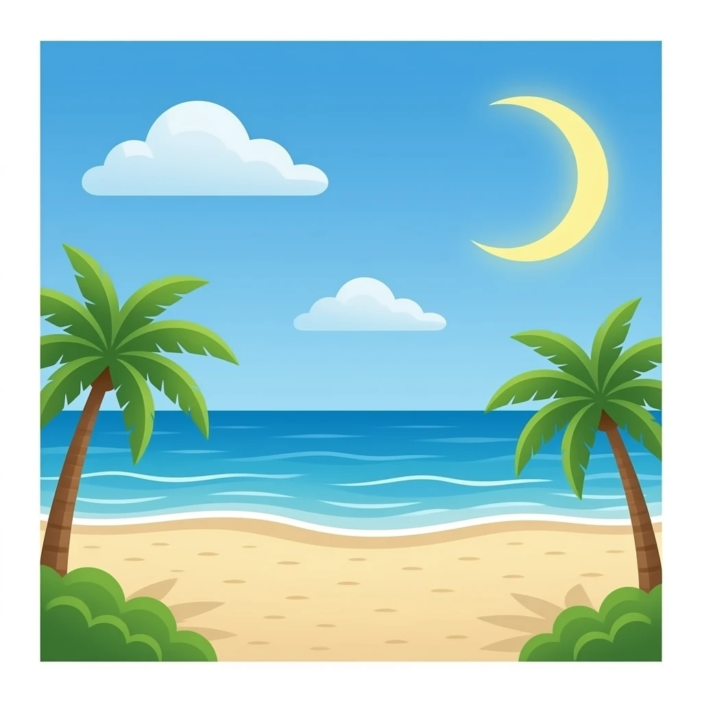 Beach emoji