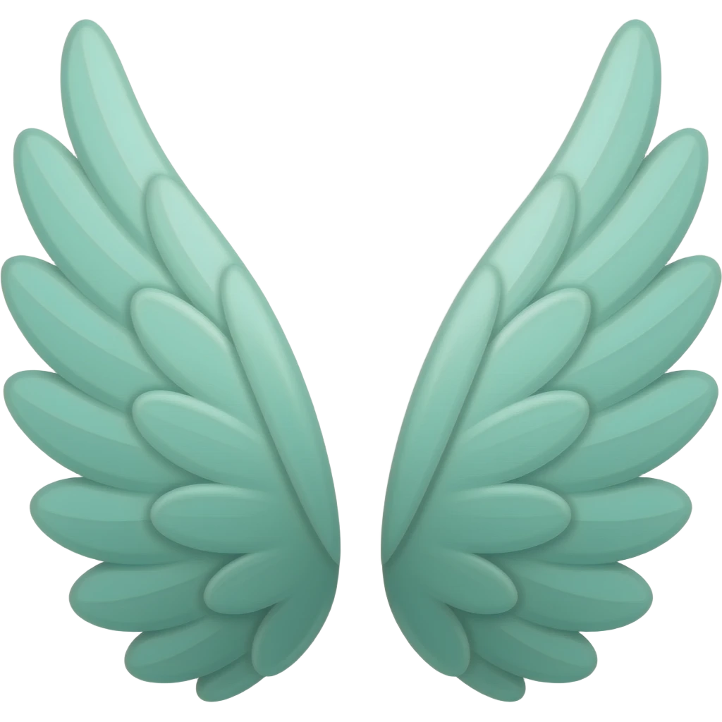 wings mint emoji