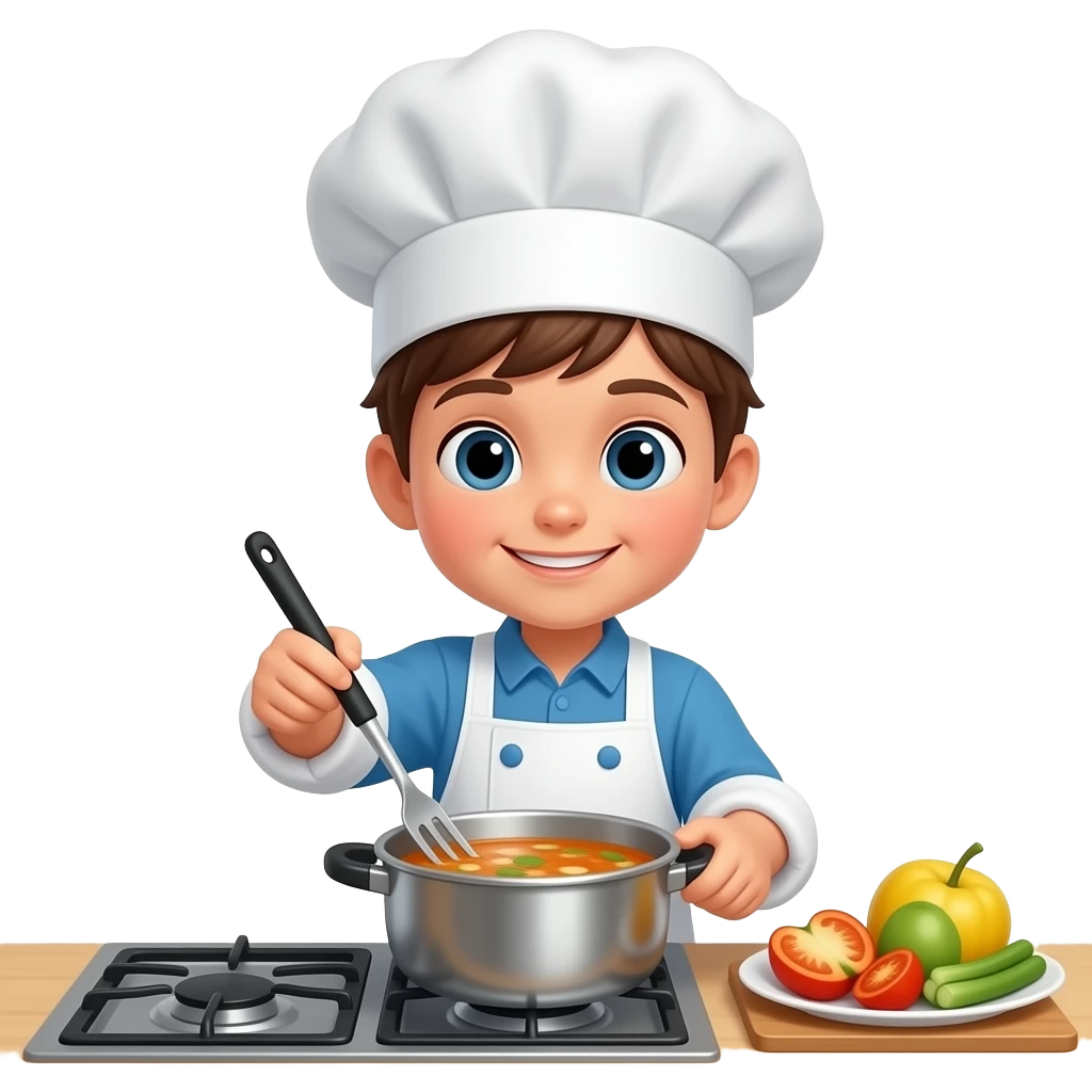 دختر یا پسر آشپز emoji