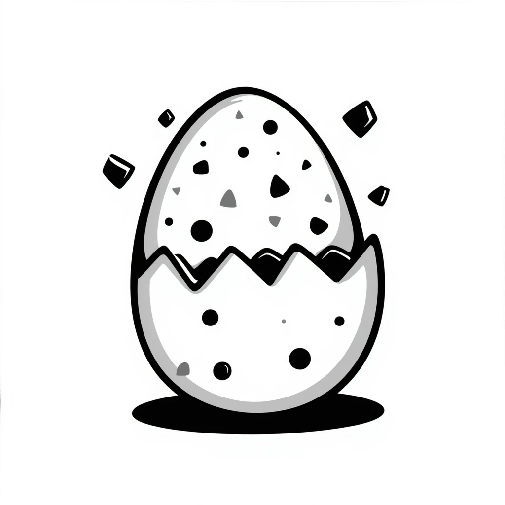 Confetti egg emoji