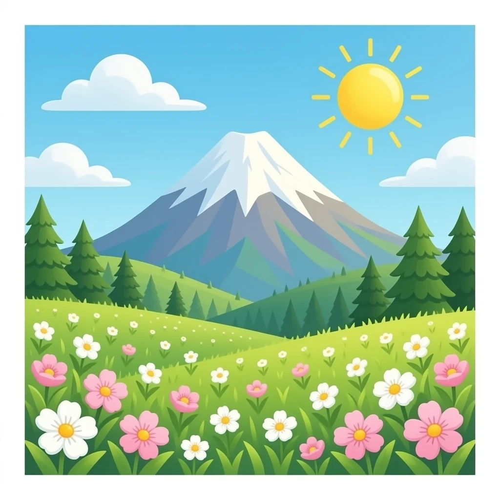 spring mountain emoji