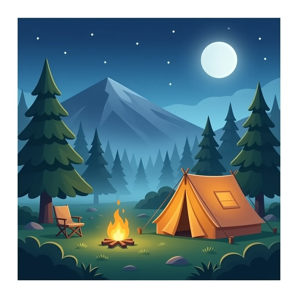 🌁🏕️ emoji