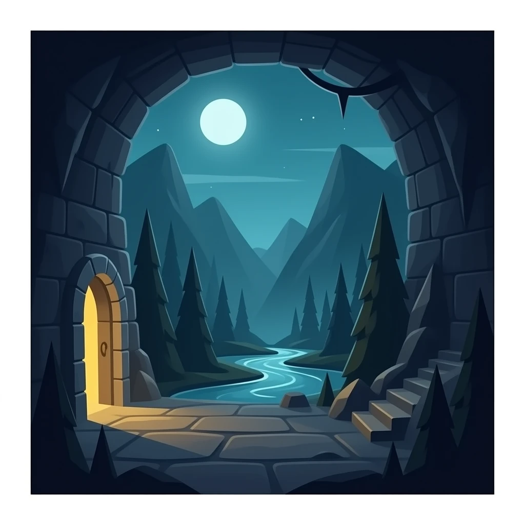 dark dungeon with no border emoji