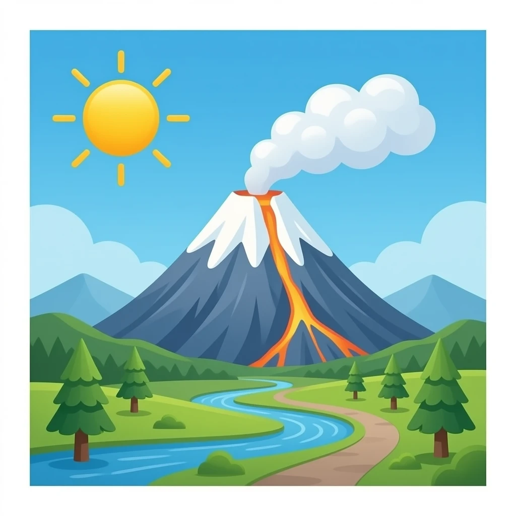 Blue Volcano emoji
