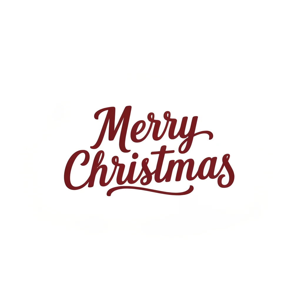 Merry christmas text, remove background emoji