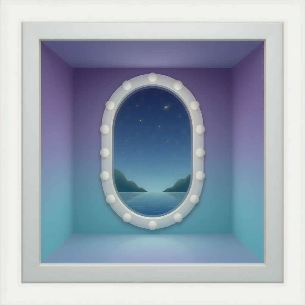 fancy gradient mirror room emoji