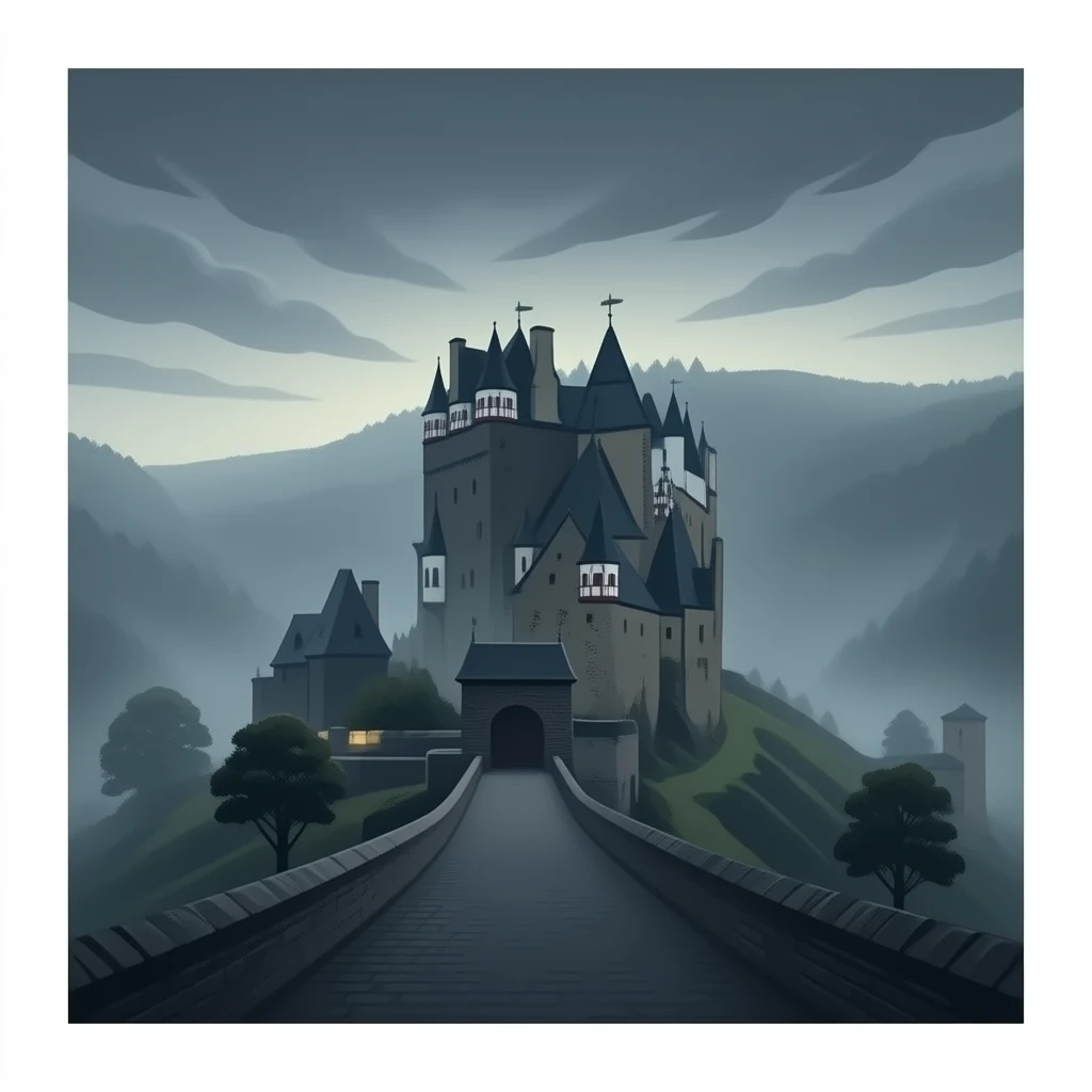 Black castle emoji