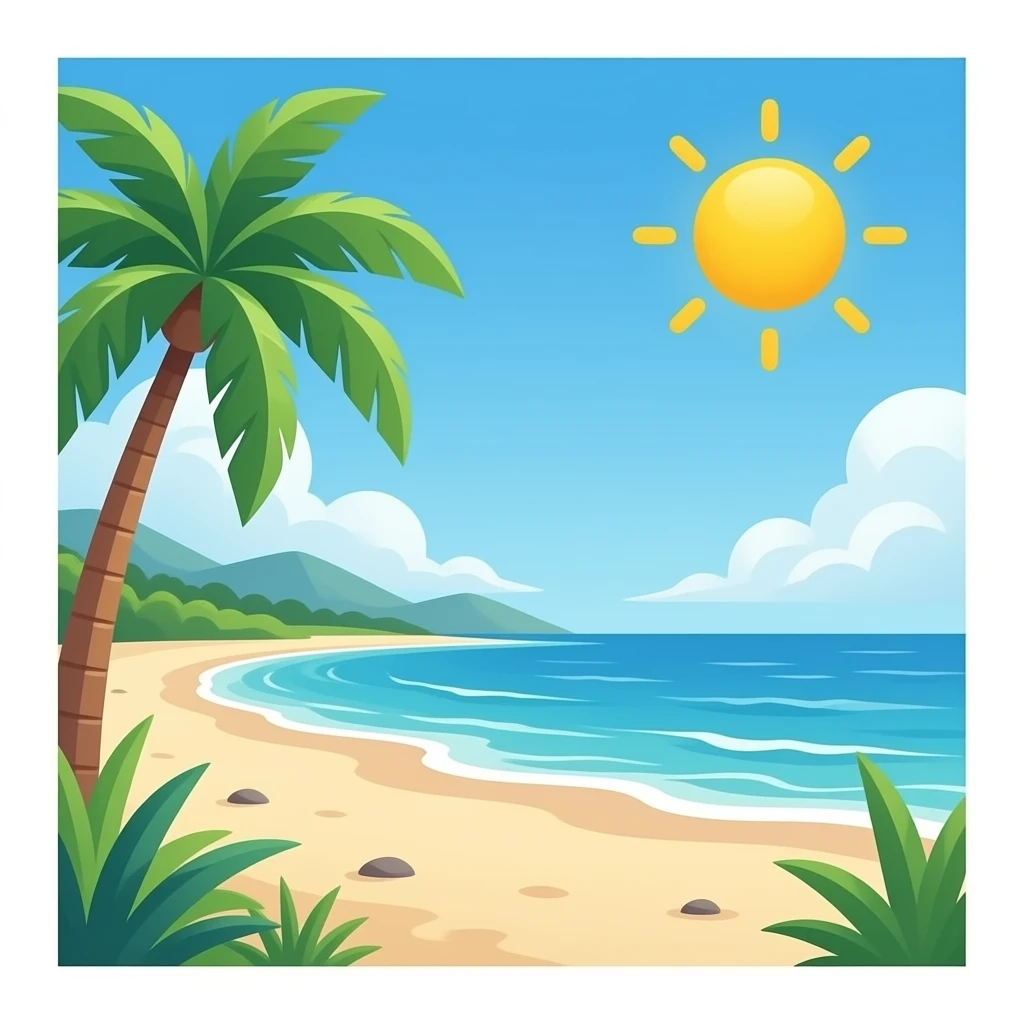Aesthetic summer vibe emoji