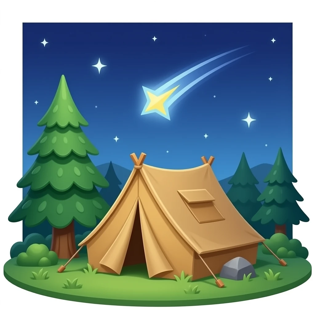 🏕️🌲🌠 emoji