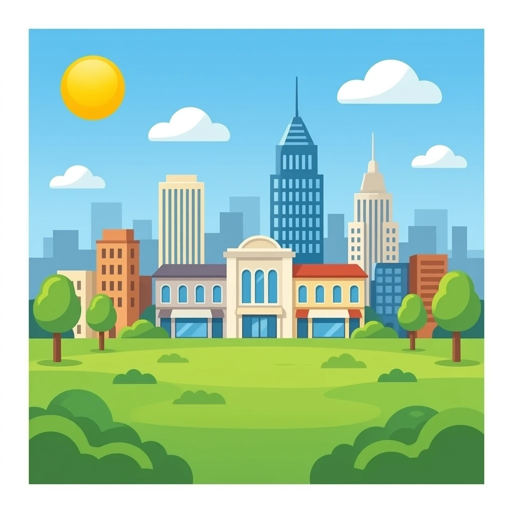 grassy mall emoji