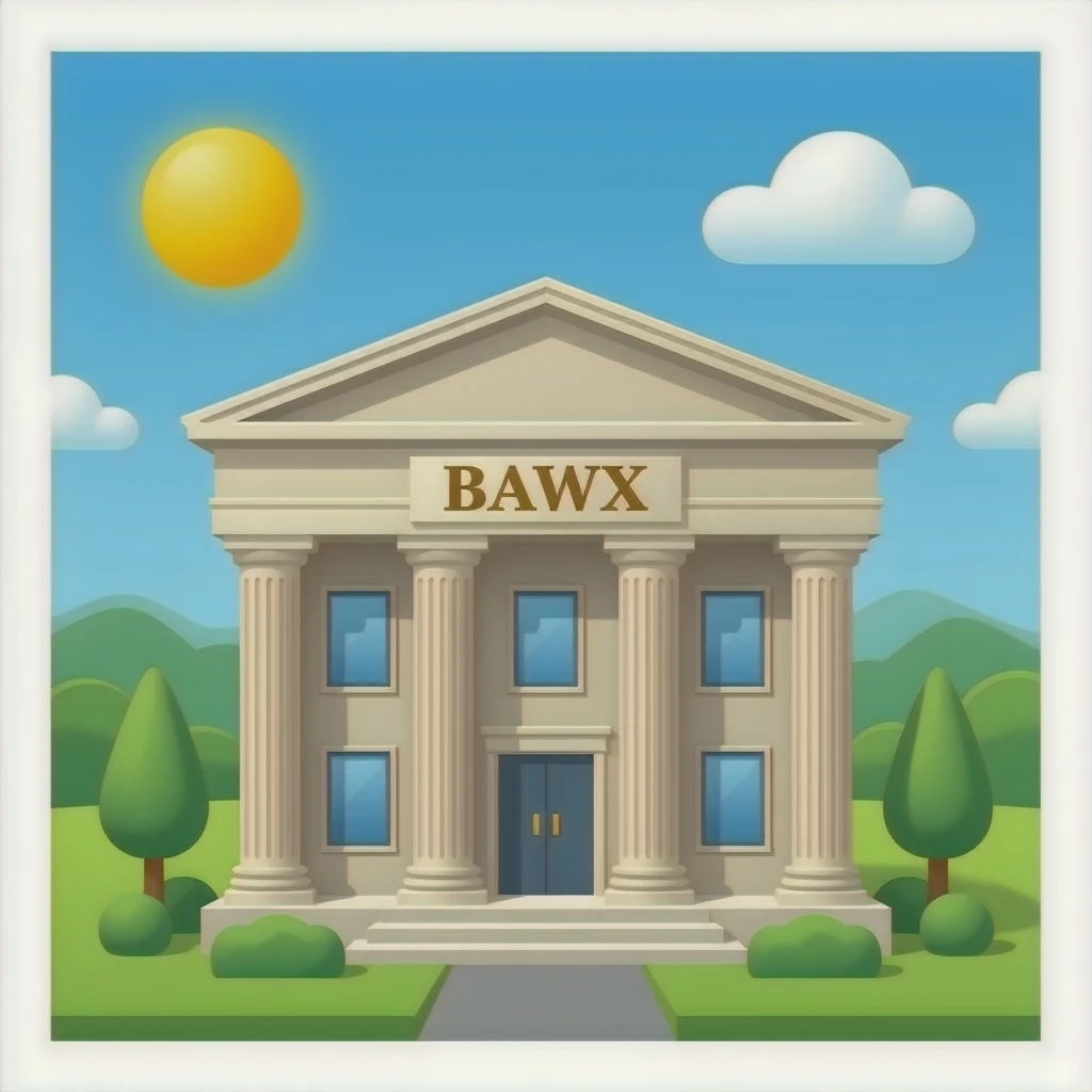 Bank building emoji