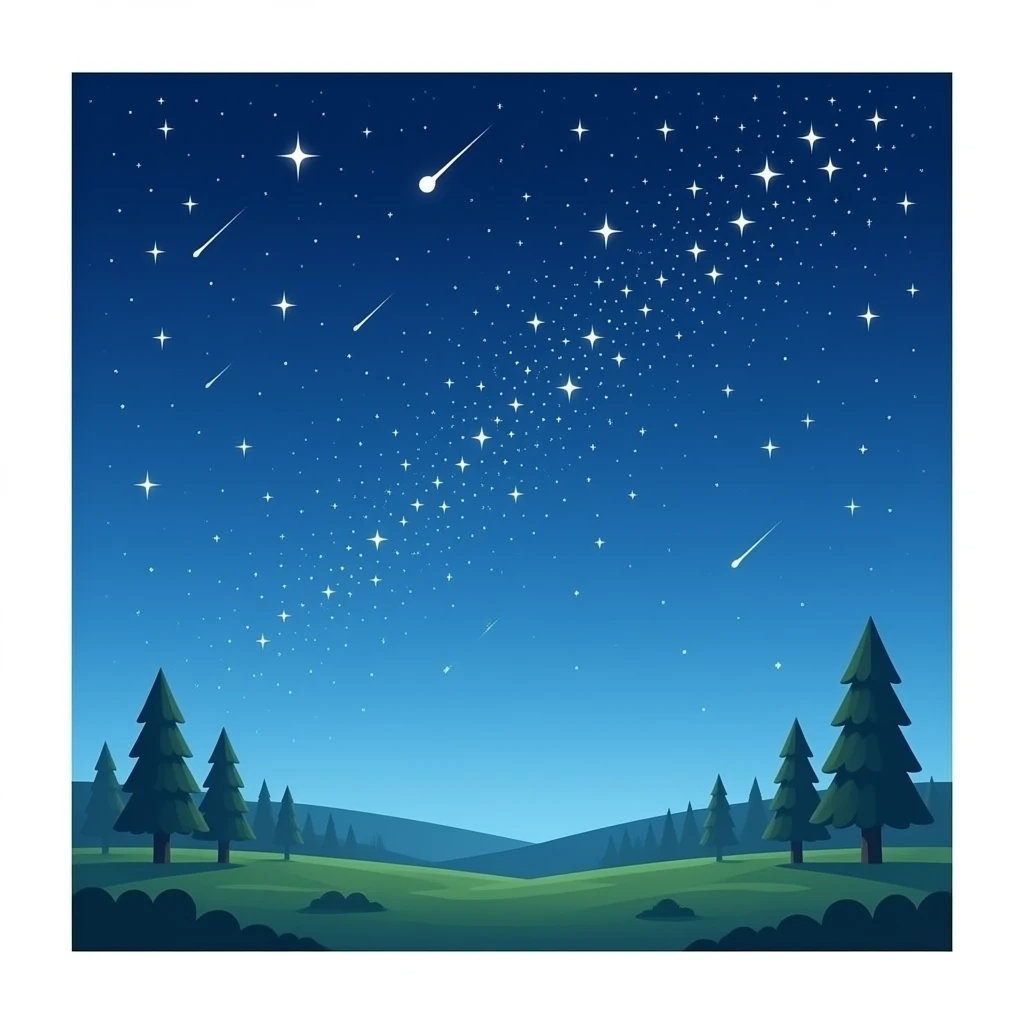 make a LOT of sparkles in the sky emoji