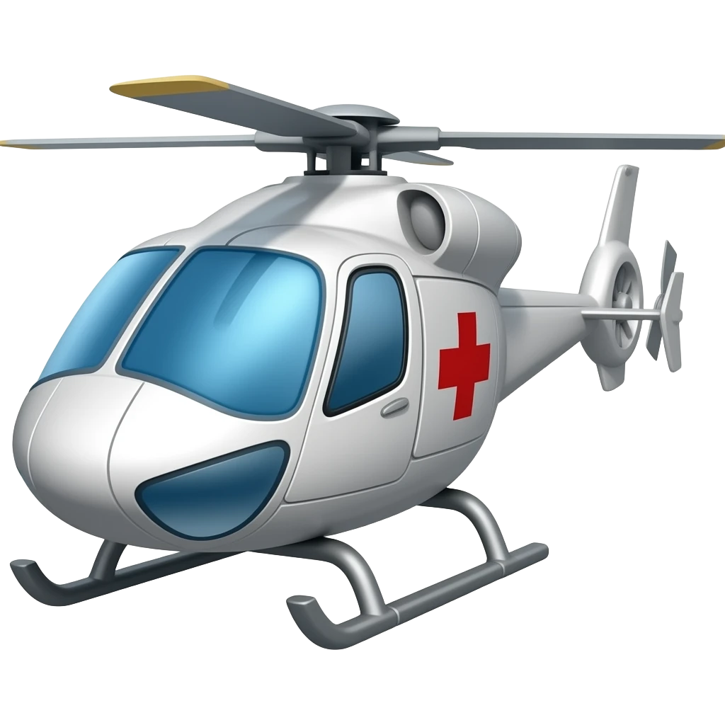 Medical helicopter emoji