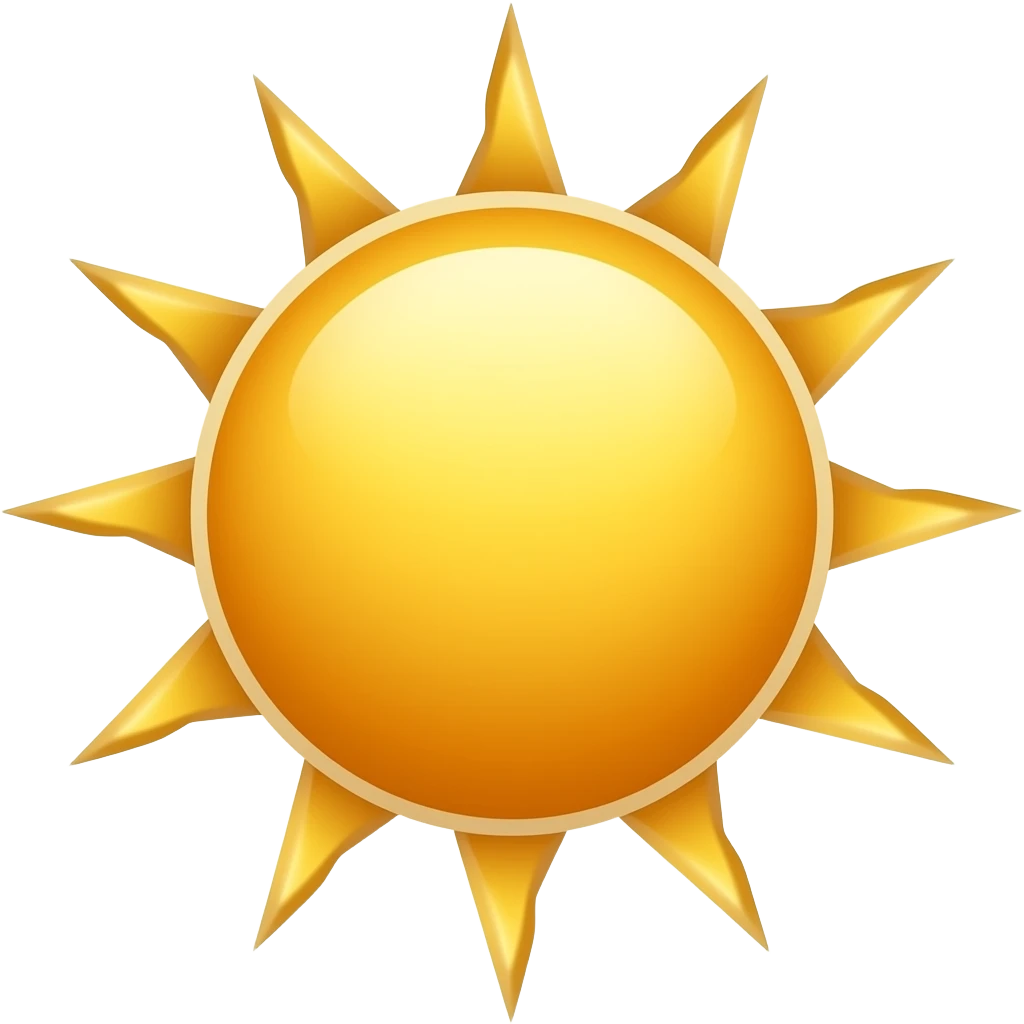 yellow sun emoji