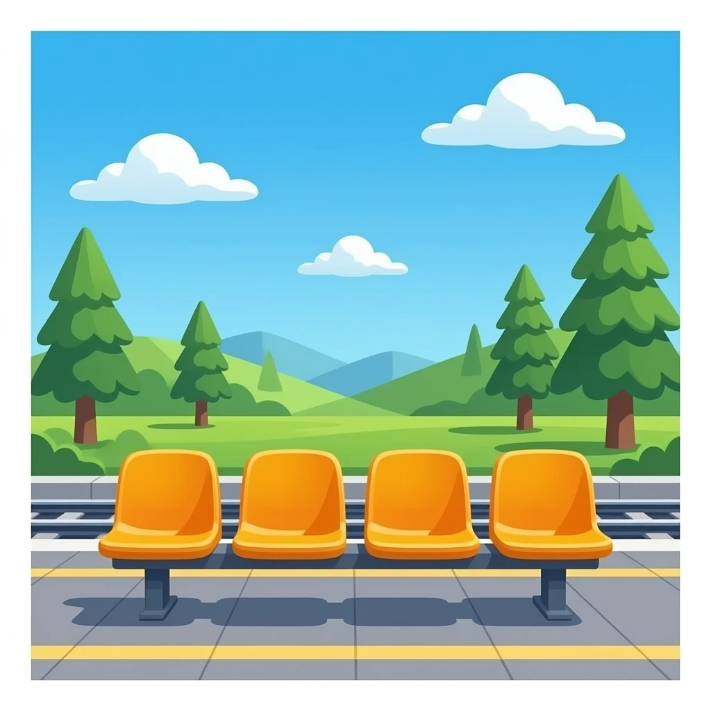 trainstation seats emoji