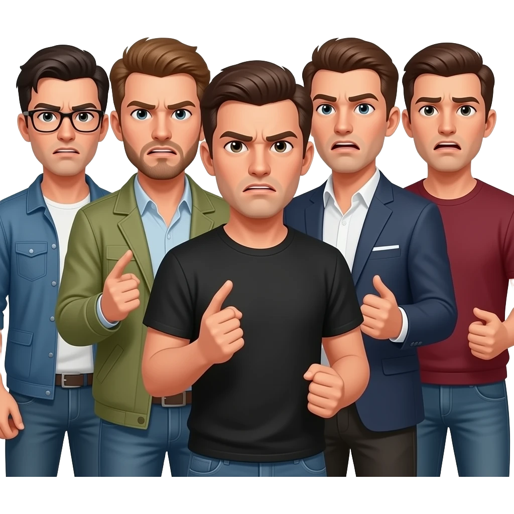 gay trouble men emoji