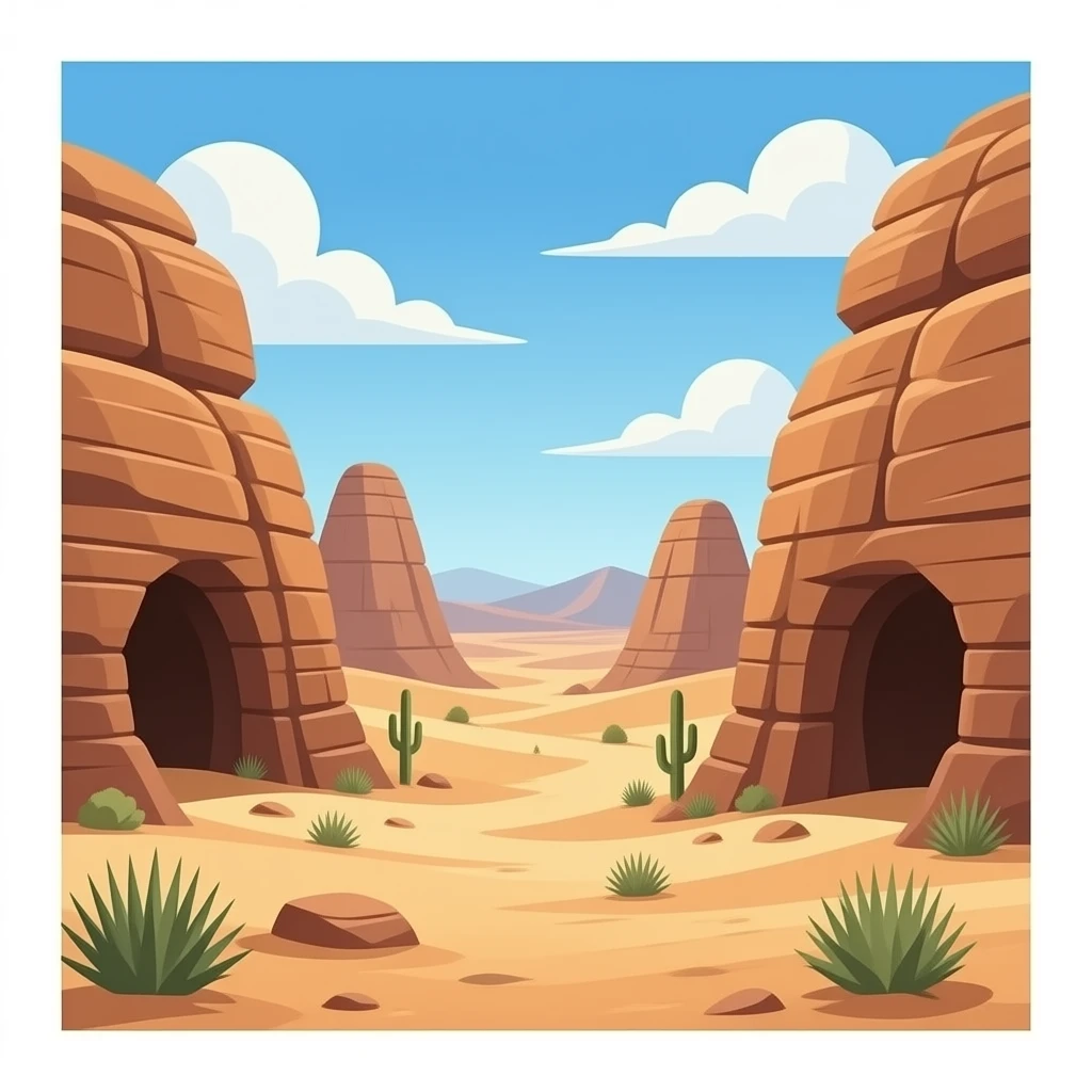 desert cave emoji
