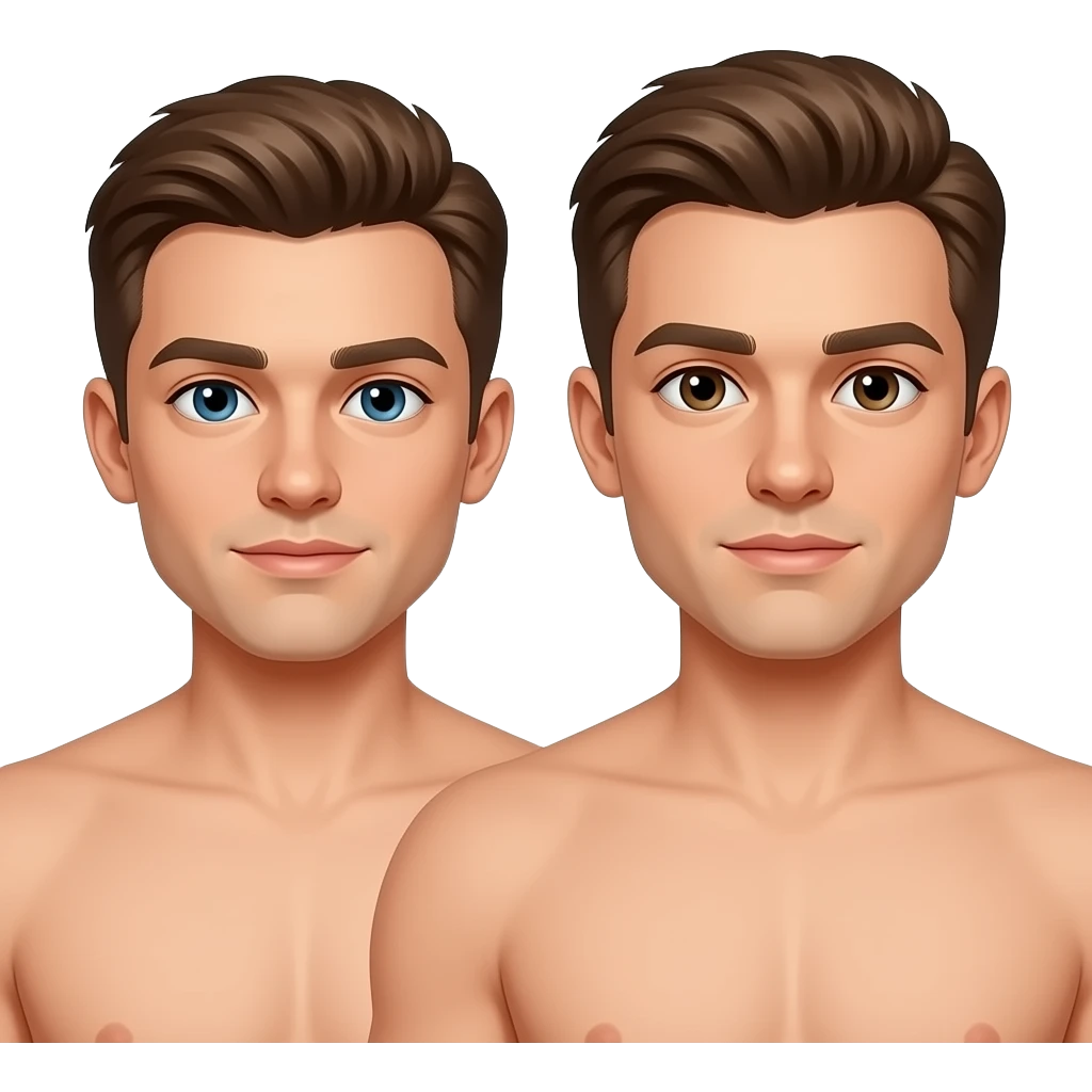two naked men emoji