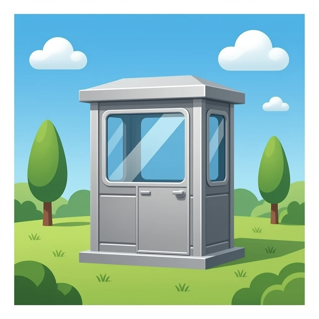 security booth without back emoji