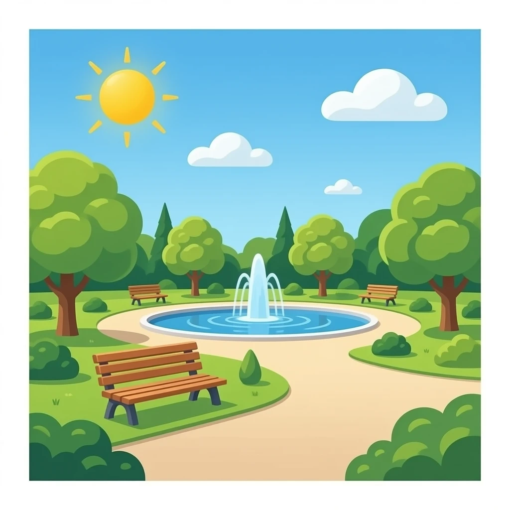 Аттракцион в парке emoji