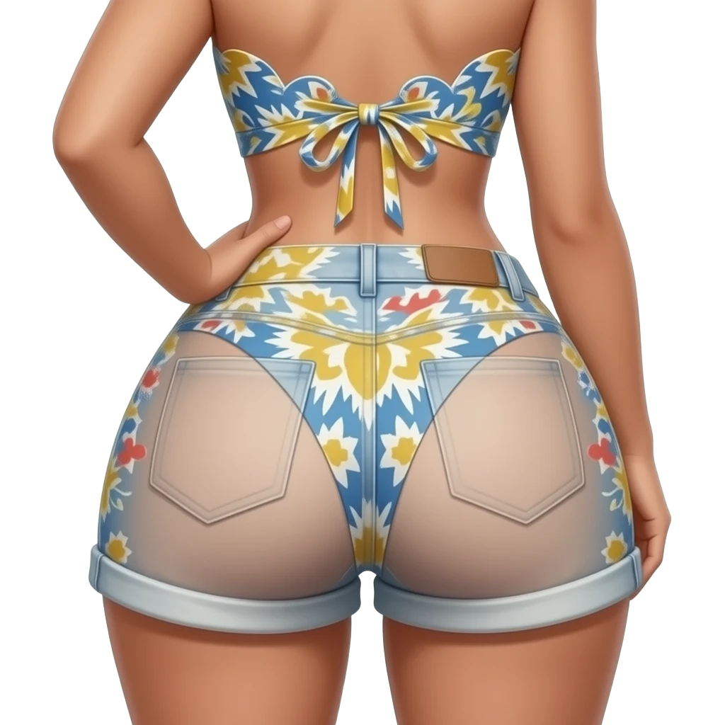adolescente metisse des iles de dos avec des grosse fesses emoji