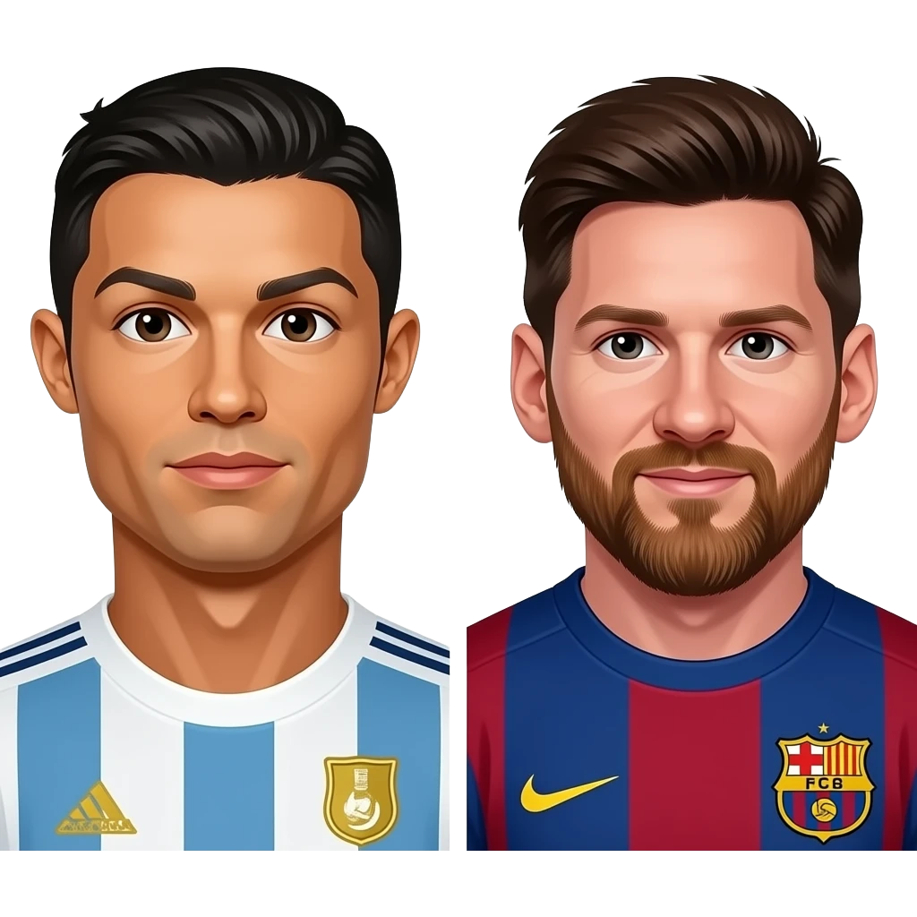 Cr7 and messi emoji