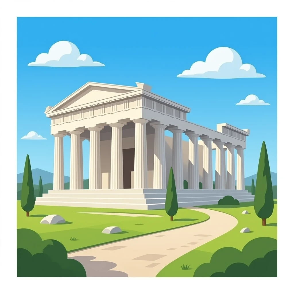 acropolis structure white marble emoji