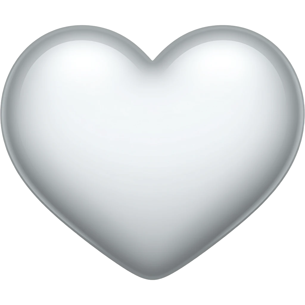 White heart emoji
