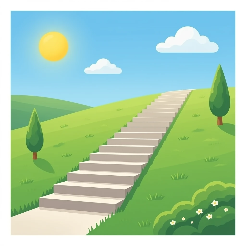 uneven stairs emoji