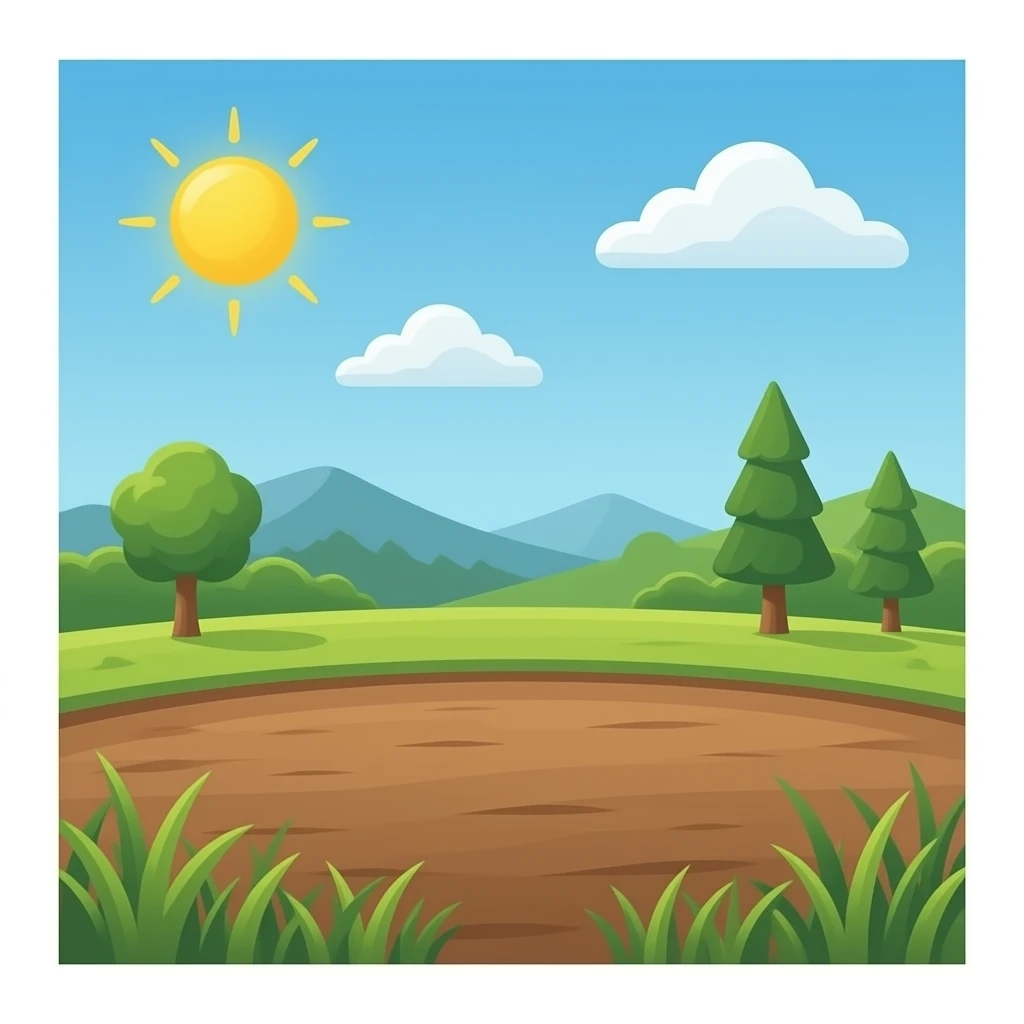 dirt field emoji