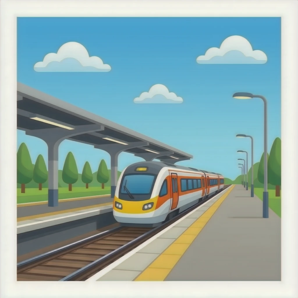 train station emoji