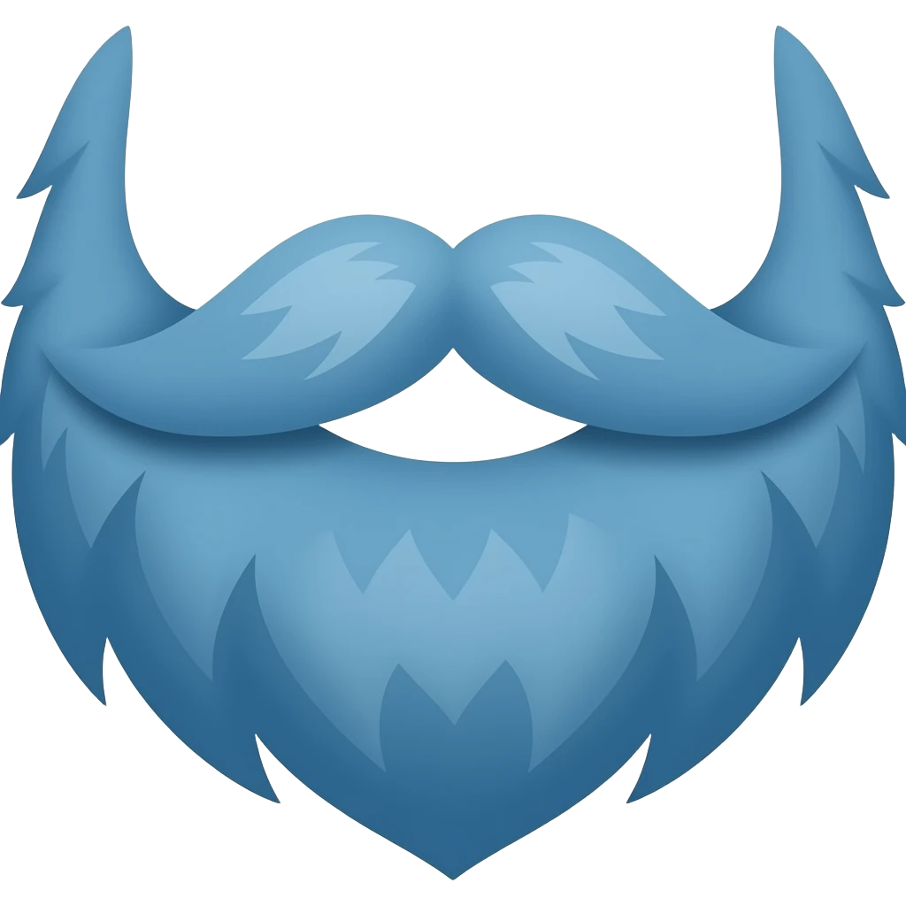blue beard emoji