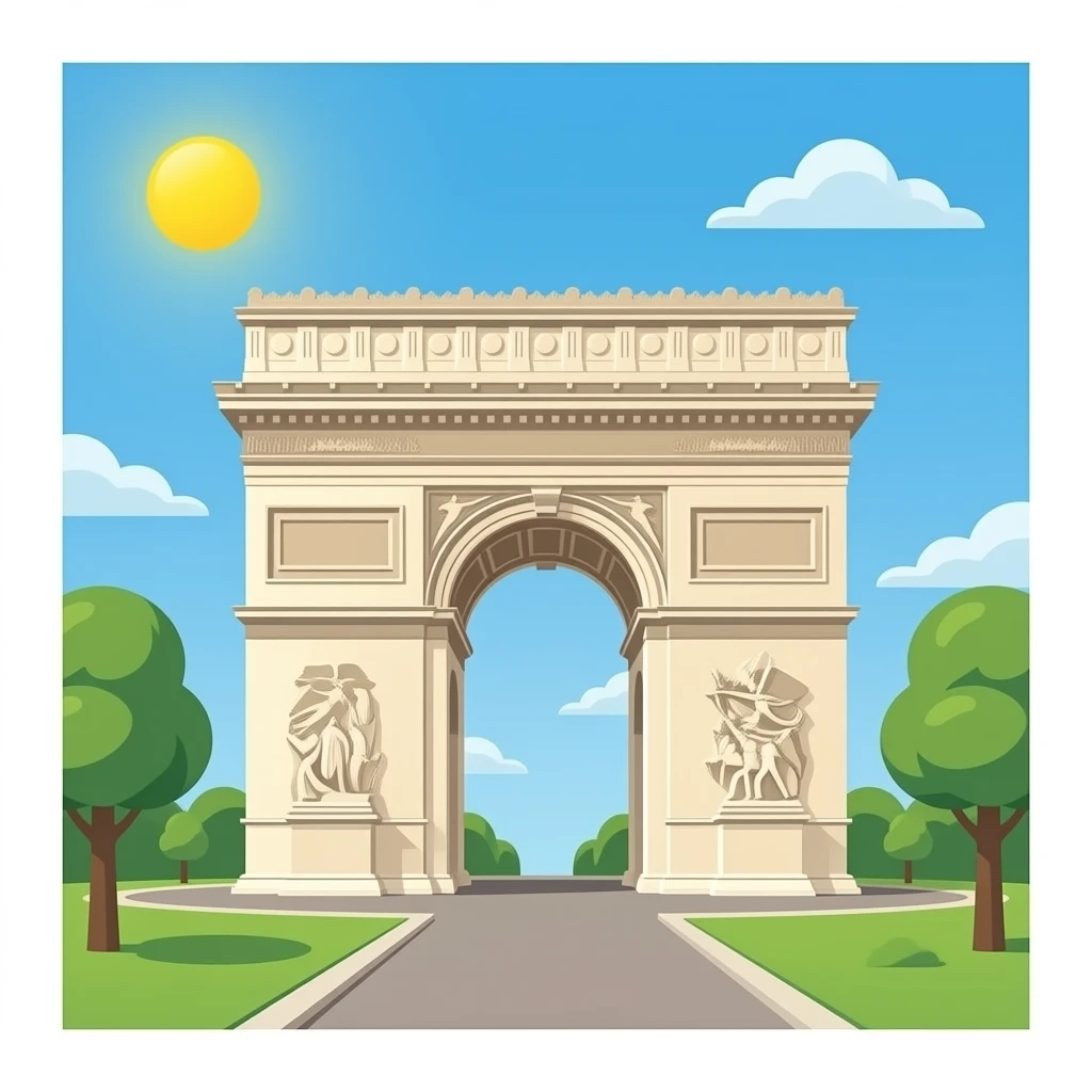 paris arch emoji