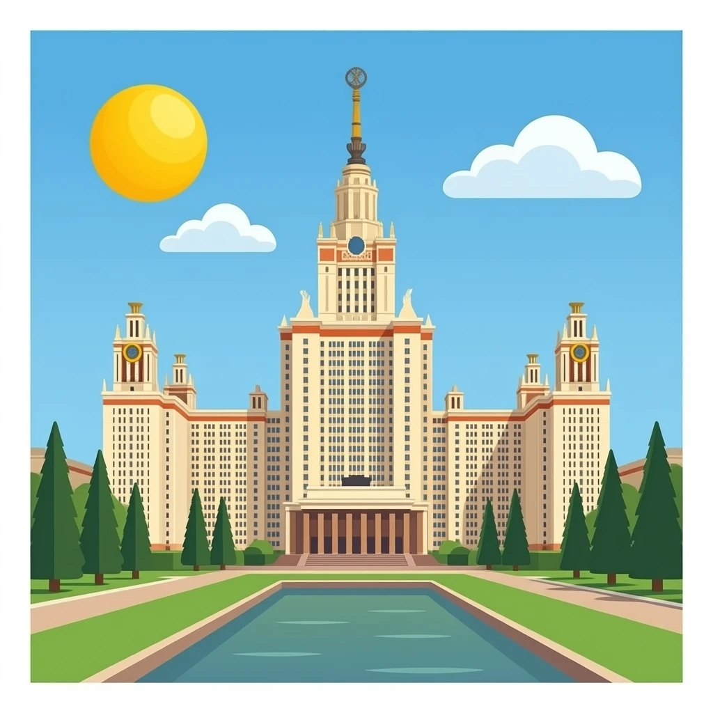 главное здание мгу имени ломоносова без фона emoji