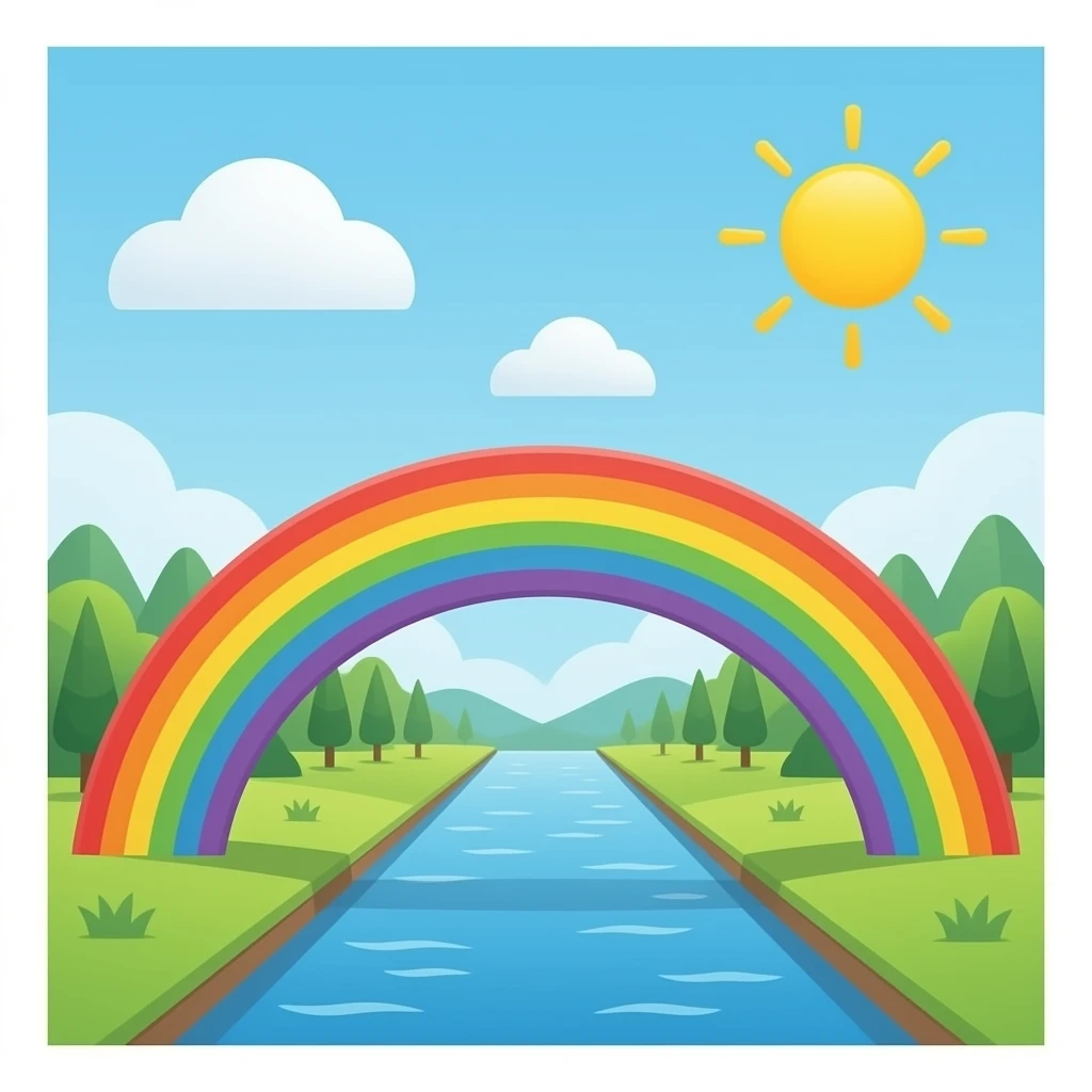 rainbow bridge emoji