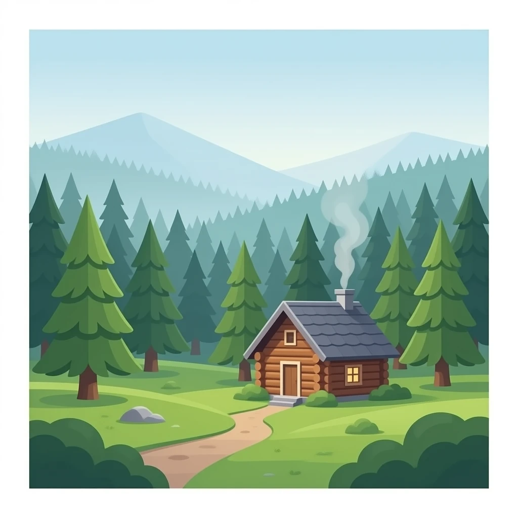 Cabin in the woods emoji