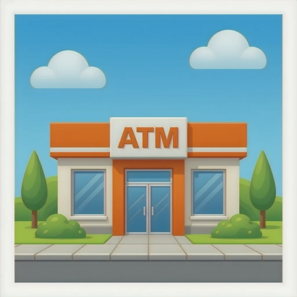 ATM building emoji