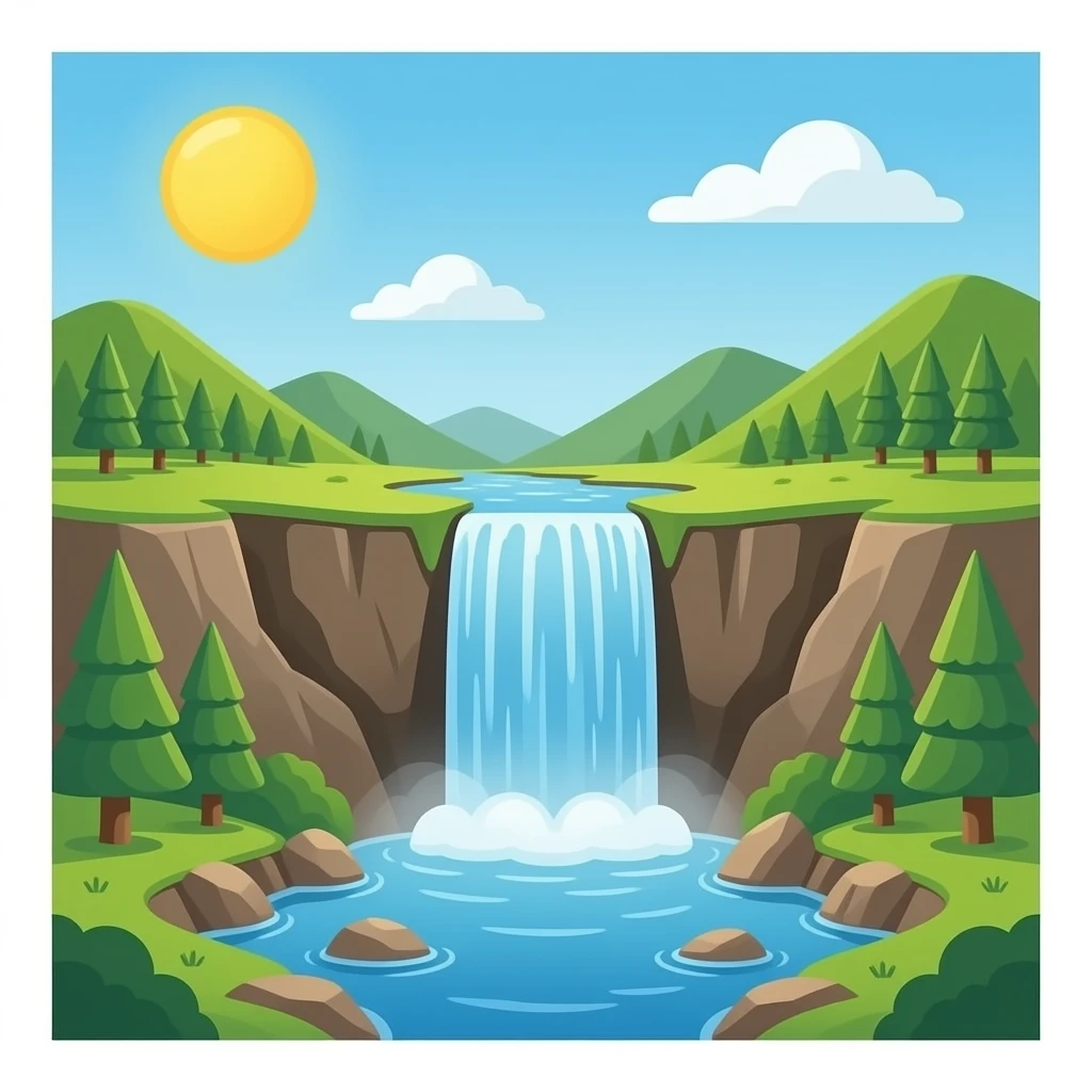 waterfall emoji