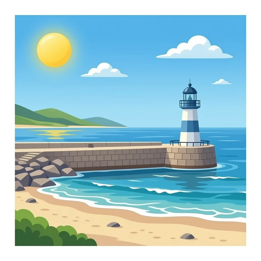 coastal protection jetty without anchor emoji